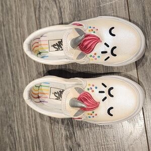 Vans Off the Wall Flour Shop by Amirah Kashem Girls sz 10.5 kids slip-on Shoes